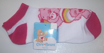 Ladies Teen Girl Socks 9-11 CARE BEAR Rainbow CAREBEAR Heart Valentine NWT GIFT