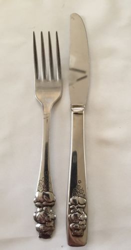 Oneida Care Bear Youth Fork& Knife Stainless Flatware American Greetings