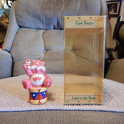 Vintage Care Bear Christmas Ornament, Pink - Love-A-Lot Bear, from 1983