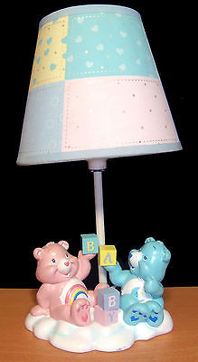 Vintage TCFC Care Bear Baby Lamp & Shade - Works - VGC