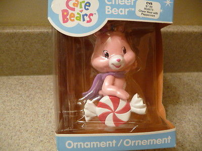 CVS Care Bear Cheer Bear with Peppermint Christmas Ornament PVC