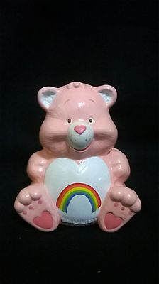 Pink Rainbow Care Bear Vintage 80's Bank / Piggy Bank Pride Cute 
