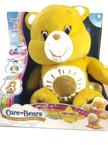 NIB *Care Bears* SING ALONG FUNSHINE BEAR Interactive Singing Dancing Bear! 2015