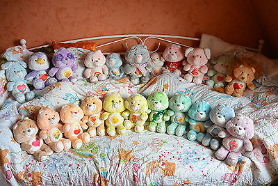 complete collection of 22 vintage care bears incl. grams bear/hugs+tugs  