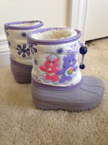 Toddler Girls Care Bears Winter Boots Size 7