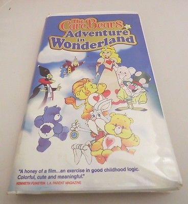 Vintage 1987 Care Bears Bear VHS Adventures in Wonderland