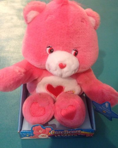 Care Bears Huggers Pink Love-a-Lot Bear NIB Hugging Kissing Talking new in box