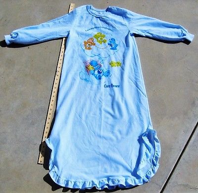 Vintage Care Bears Child Size 10-12 Nightgown 1983