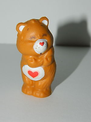 Vintage Care Bear TENDERHEART BEAR HUGGING 1983 PVC Figure
