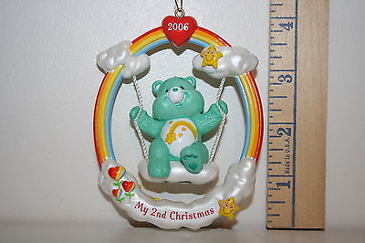 Carlton Cards Ornament - My Second Christmas - Wish Care Bears - 2006