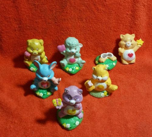 Care Bear Cousins 1985 lot x6 figurines American Greetings Corp. Kenner ceramic