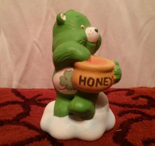 1985 Care Bear Good Luck Bear Ceramic Figurine #53235 American Greetings