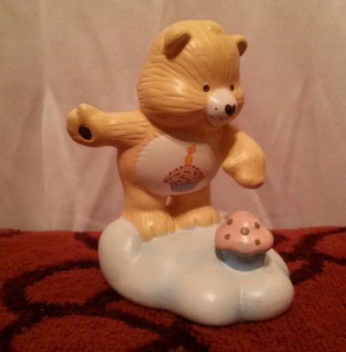 1985 Care Bear Birthday Bear Ceramic Figurine #53234 American Greetings