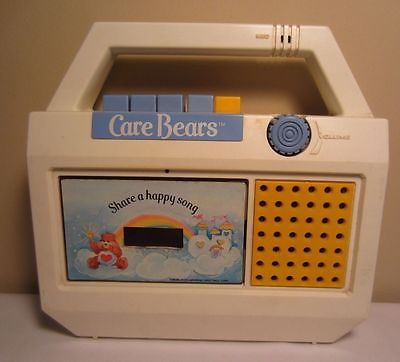 Rare Vintage 1982 Playtime Products Care Bears Cassette Player Needs Repair