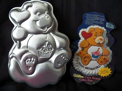 Care Bears Cake Pan Wilton 2105-1793 Vtg 1983 Cupcake American Greetings insert