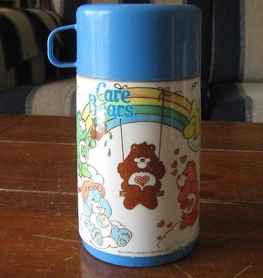 1986 Care Bears Lunchbox Thermos replacement Aladdin brand american greetings