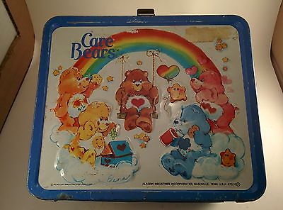 Vintage 1983 Care Bears metal lunch box by Aladdin
