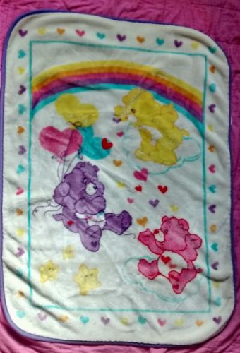 Care Bears Plush Baby Blanket Throw 30 x 42