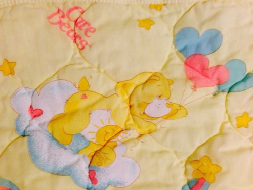 Vintage 1983 Care Bears Baby Blanket by American Greetings Corp. 40