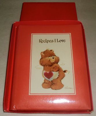 Vintage 1982 New Care Bears Recipe Book Tenderheart Bear by Elena  