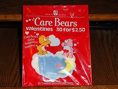 1980s Sealed New Vintage Old Care Bears Valentine Cards Box Set Cleveland OH