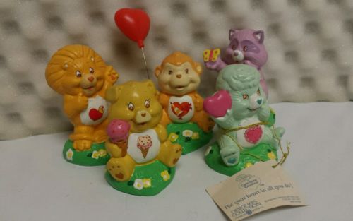 LOT of 5 Vintage 80's Care Bears And Cousins Figures American Greetings Ceramic