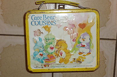 Vintage Care Bear Cousins 1985 American Greetings Metal Lunchbox Lunch Box only