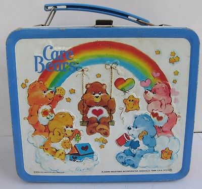 Vintage Care Bear 1983 Medal Lunchbox with Thermos