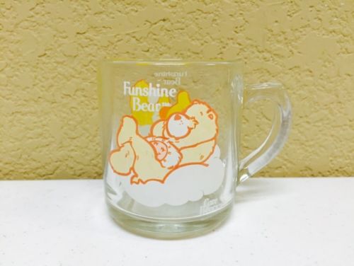 Care Bears Funshine Bear Mug 1984 Collectible