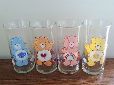 Vintage Care Bears Complete 1983 Limited Edition Collector Set from Pizza Hut in