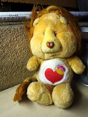 RARE Vintage Brave Heart Lion Carebear Cousins Plush Toy 1984 Kenner 13
