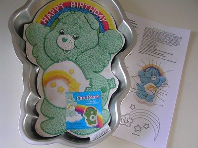 Wilton 2005 CARE BEARS Happy Birthday Cake Pan Mold w/ Insert & Instructions