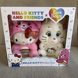 New ListingHello Kitty and Friends x Care Bears Cheer Bear Sealed Box Set 2 Plush FreeShip