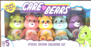 Care Bears Special Edition Collector Set 5-Pack Exclusive Plush Toy Bear Set