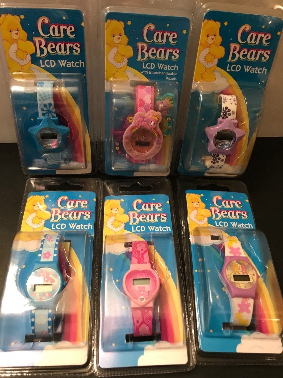New Care Bears LCD Watches Lot Of 6