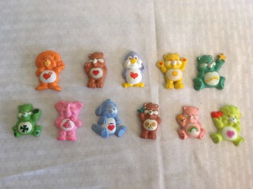 Care Bears Vintage fridge magnets! Set of 11 Cousins and bears! 80s toys