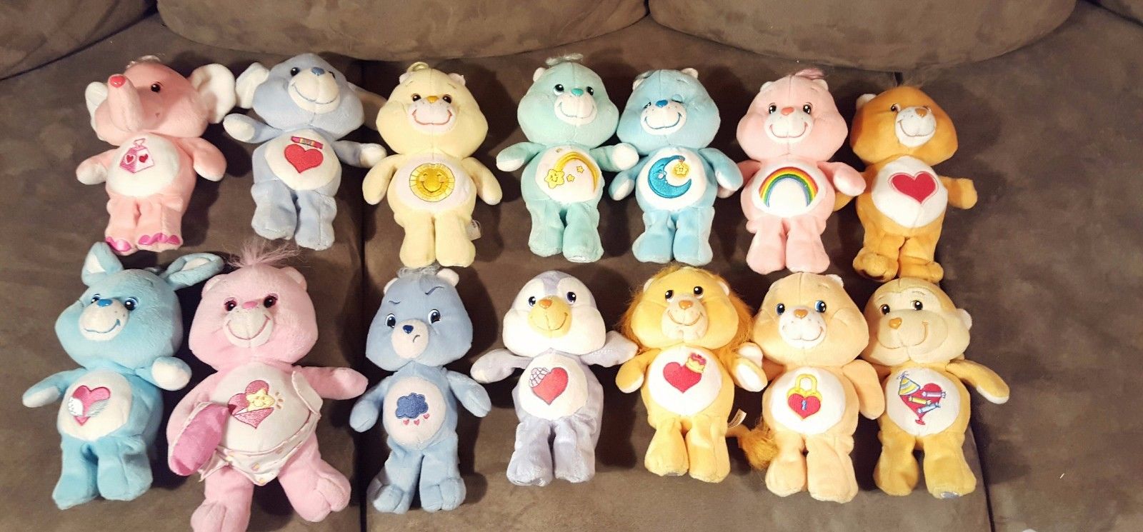 Beautiful Plush 40 piece New Care Bear Collection 2002-2007 mostly 2002.