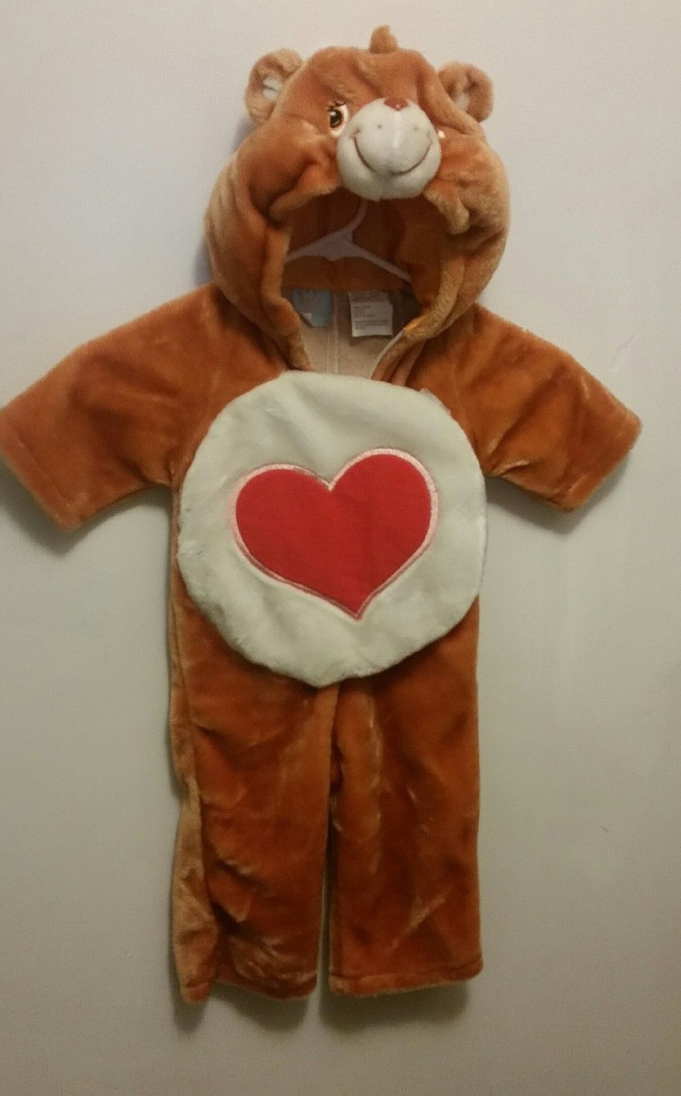 Tender Heart Care Bear Costume Size 3 to 12 months Rare HTF Gold Brown 
