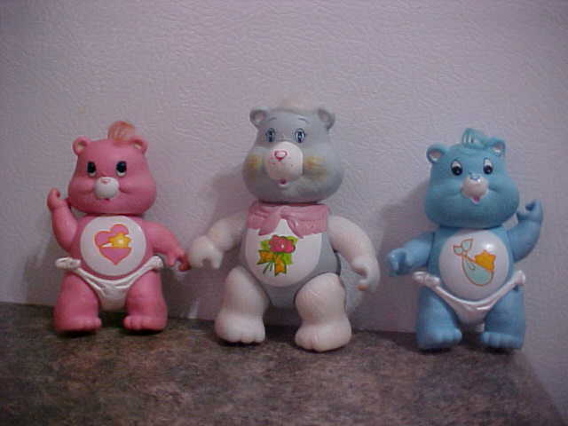 Vintage Kenner Care Bears GRAMS BEAR and BABY BEARS 3