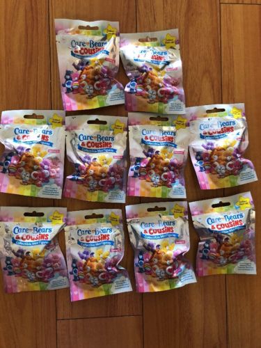 Care Bears & Cousins Mini Figure Blind Bags Lot of 10 SERIES 4 New Sealed Bags