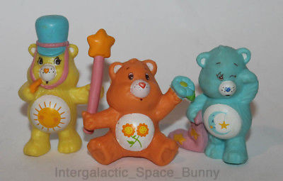 1983 Kenner Care Bears Friend & Cheer & Bedtime Bear  PVC Mini Figure