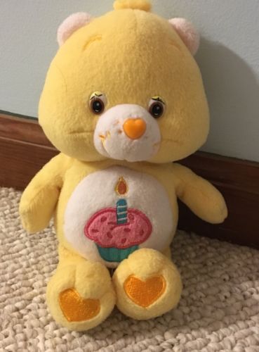 Yellow CareBear With Cupcake On Belly 2003