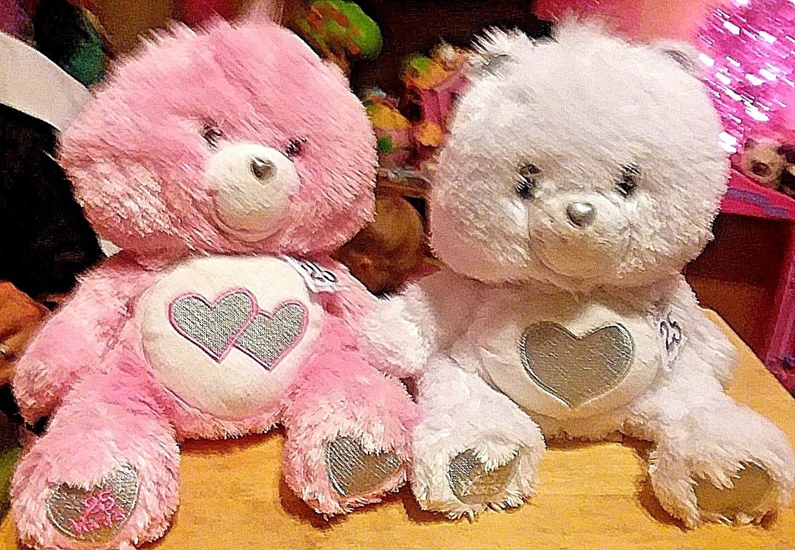 Care Bear Plush Pink & White Set 