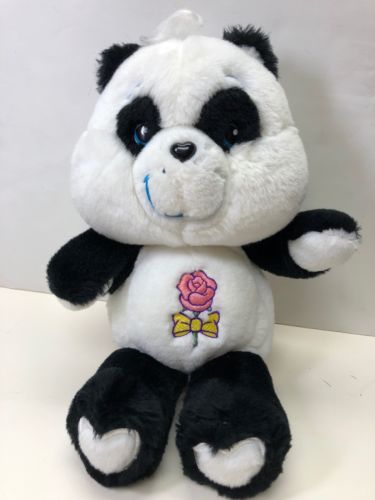 12” Care Bear Collection 2002 Polite Panda Bear With Flower On Tummy No Tag