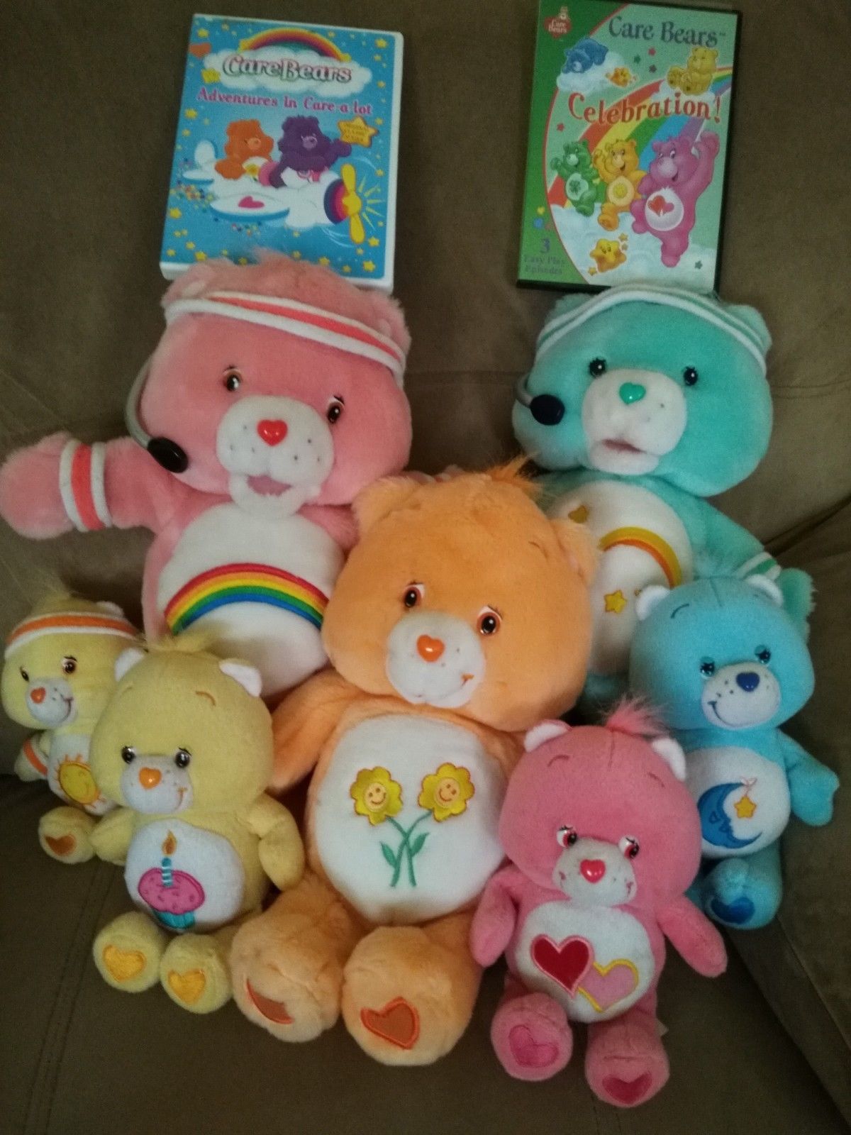 Care Bear Bundle Assorted Bears and 2 DVDs