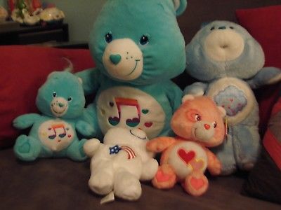 lot of 5 carebears harmony melody song grumpy love a lot america cares exc to mn
