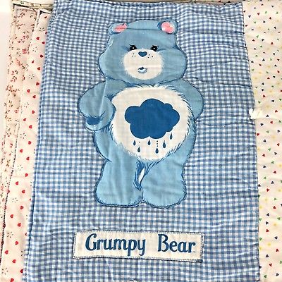 Vintage CARE BEARS & BUTTS Cut & Sew Kit Quilt Handmade ONE OF  A KIND Adorable!