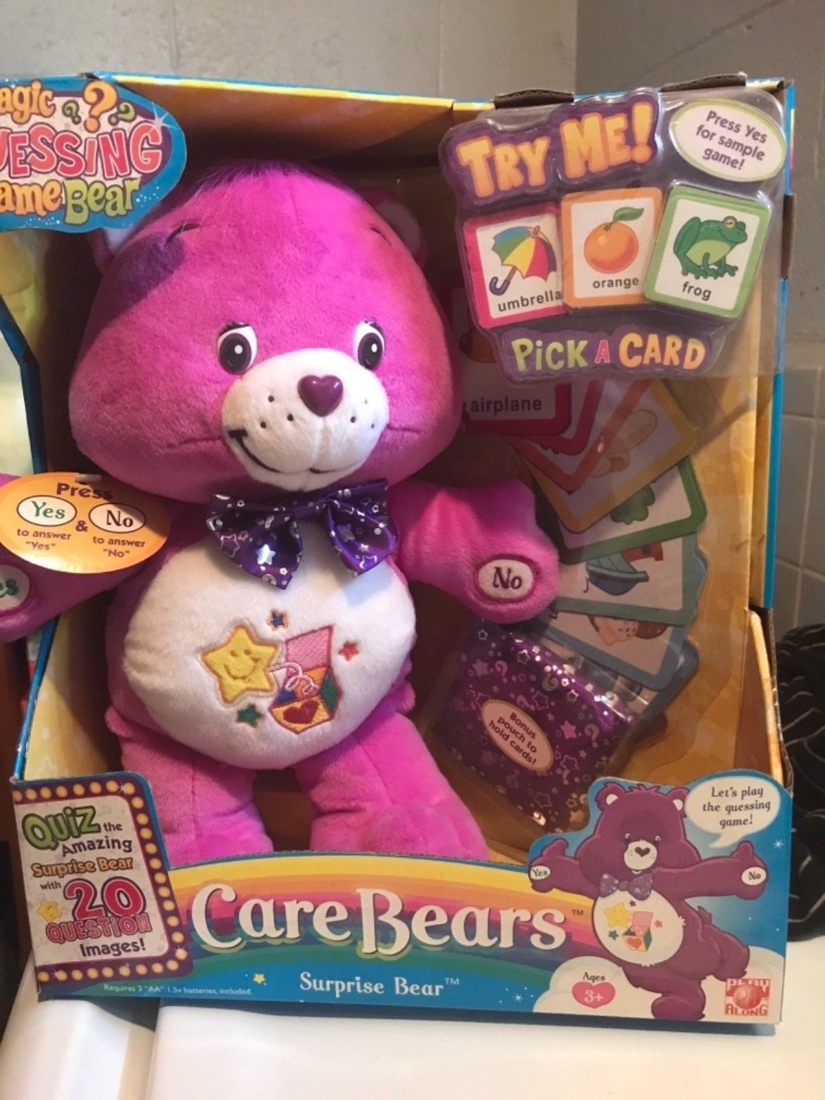 Care Bears surprise Bear Guessing Game Bear NIB mid 2000s rare