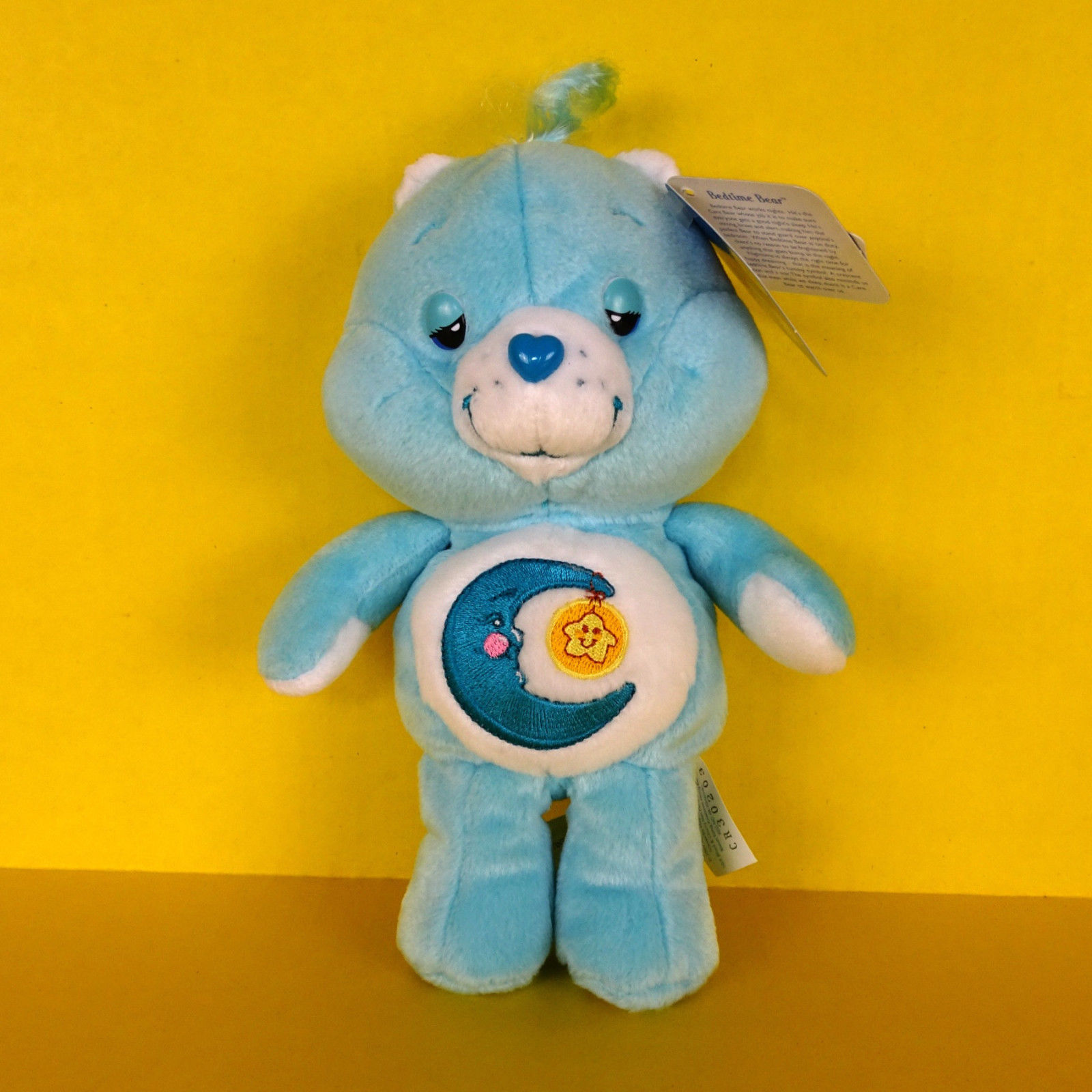 Care Bears Talking Bedtime Bear Blue Plush 8” Sleepy 2003 Stuffed Animal Toy New