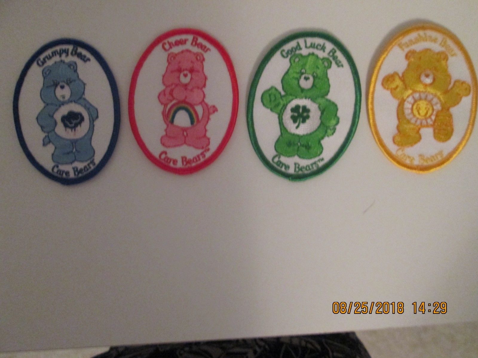 6/" Care bears rainbow swing bedtime funshine on a cloud fabric applique iron on